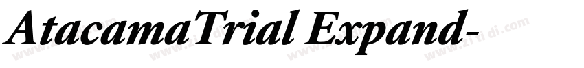 AtacamaTrial Expand字体转换